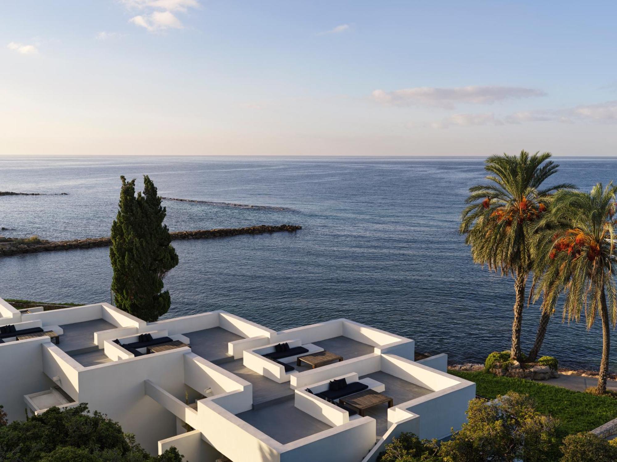 ホテル アルミラ パ フォス 部屋 写真 View of the Mediterranean from the hotel